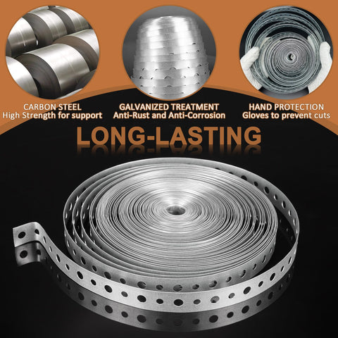 AxiSculpt galvanized steel strap cut-to-length feature supports custom projects.