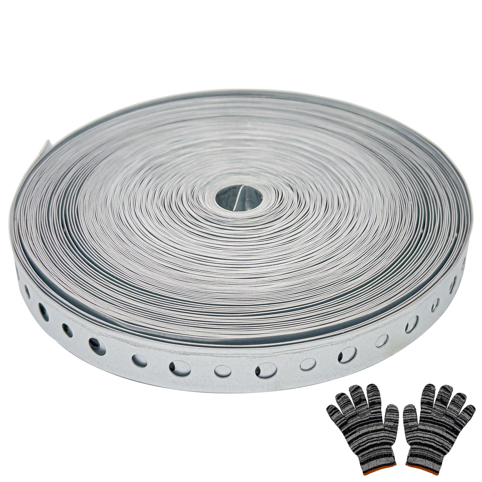 AxiSculpt galvanized pipe strap 3/4-inch 100ft demonstrates durable corrosion resistance for lasting installations.