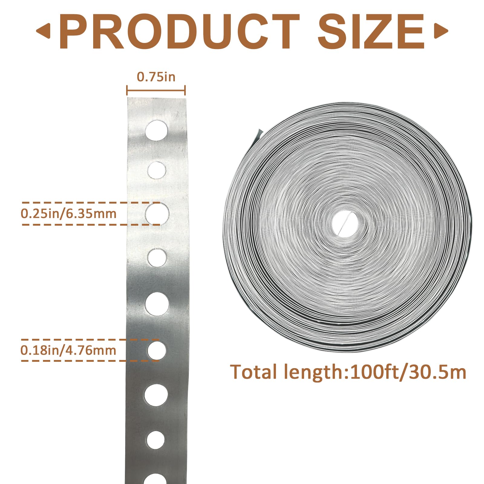 AxiSculpt pipe hanger strap with pre-drilled holes enables quick, precise fastenings.