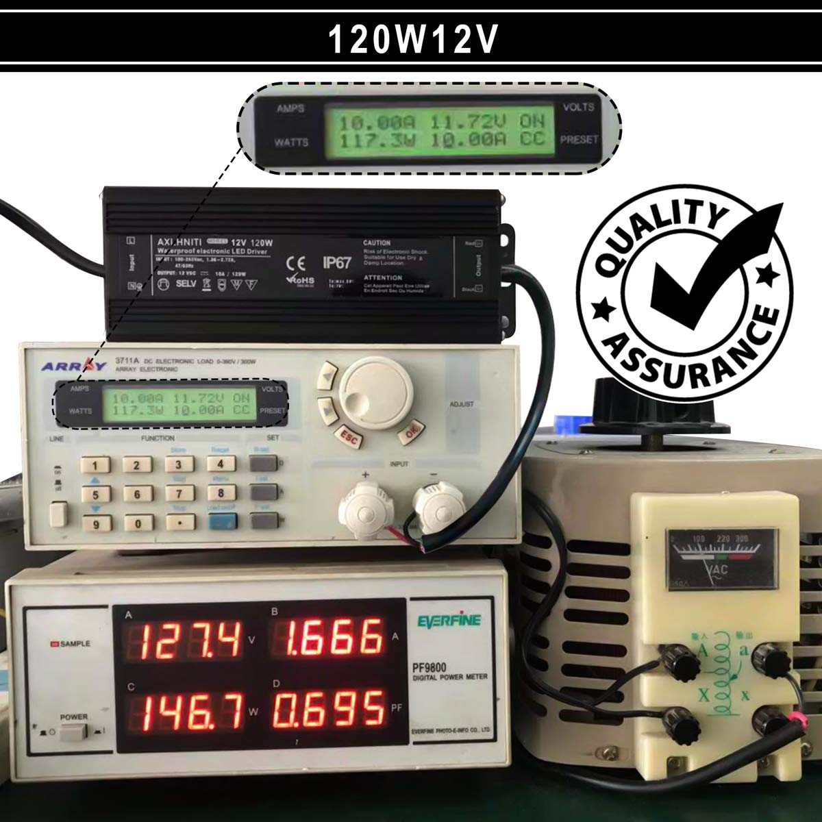 AXLHNITI LED Driver output 12V 10A for consistent power
