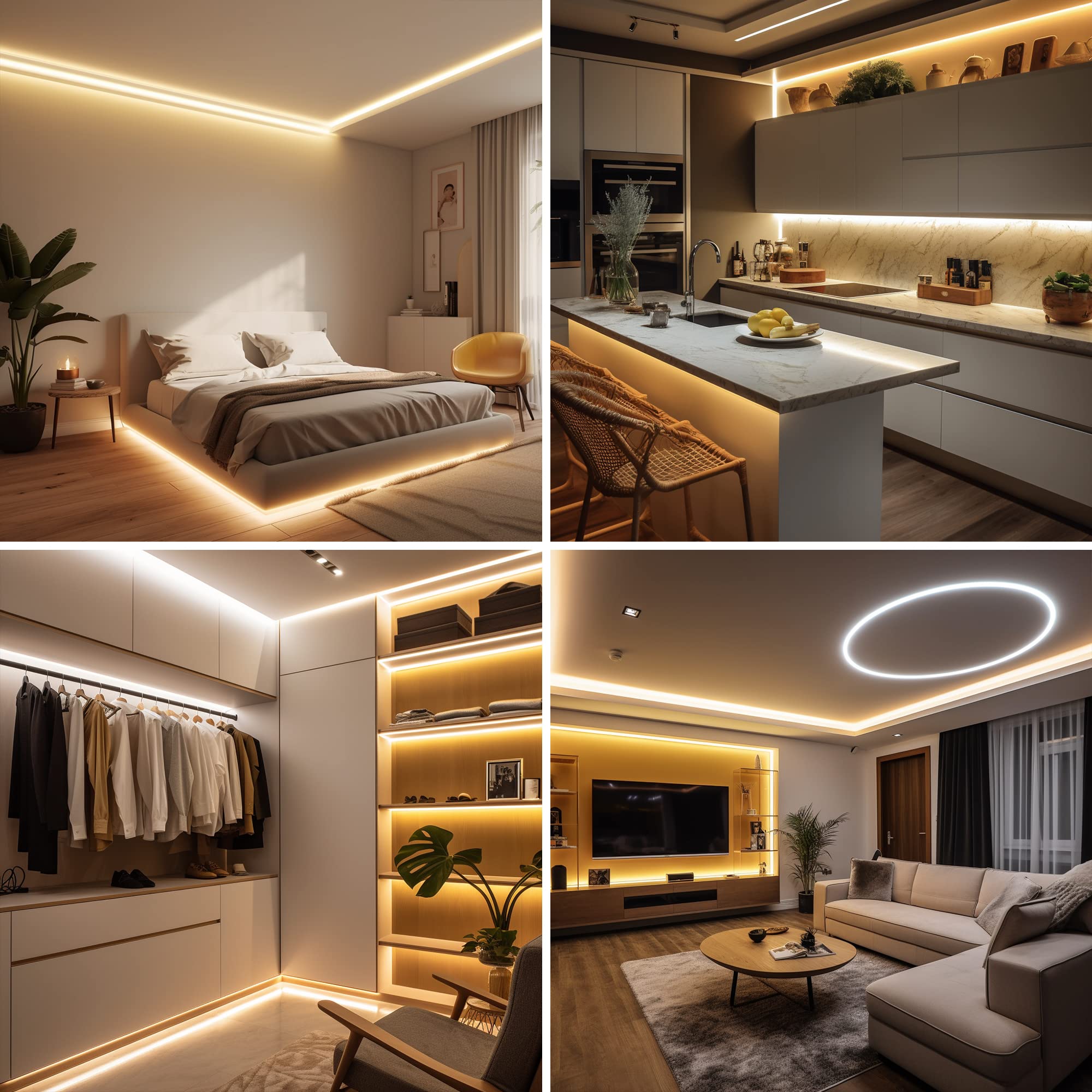 AXMOTUT COB LED strip light highlighted in a retail display setup