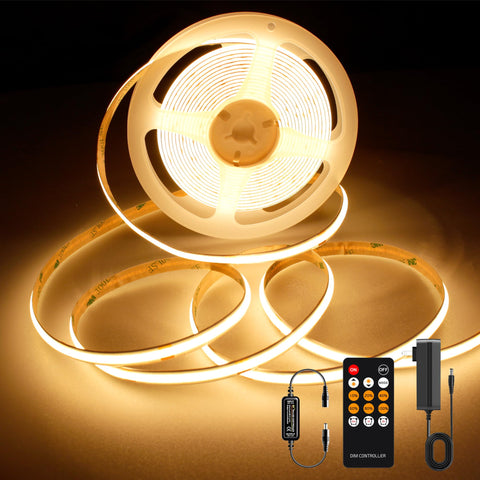 AXMOTUT COB LED strip light near wall cabinet for uniform task lighting