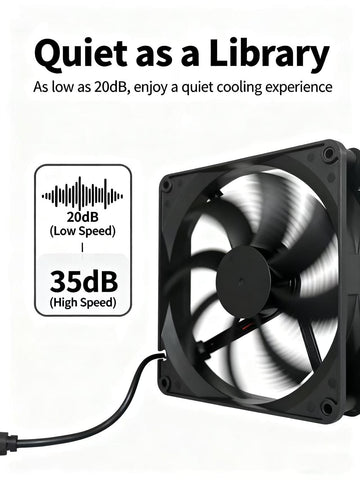 Axonite stepless speed control lets you balance noise and airflow.