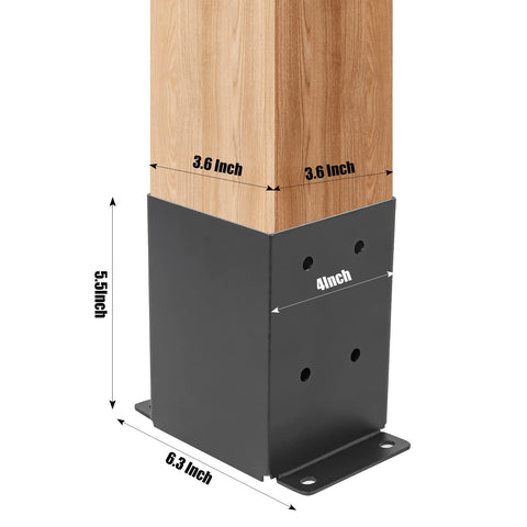 AXWHYS post base for wood and concrete demonstrates sturdy anchoring options