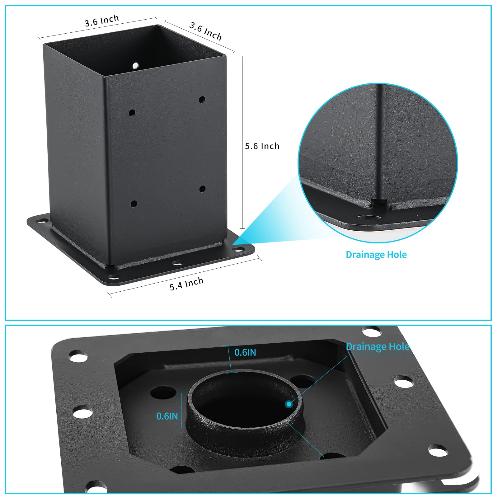 AXWHYS kit includes anchors and screws for quick, secure installation.