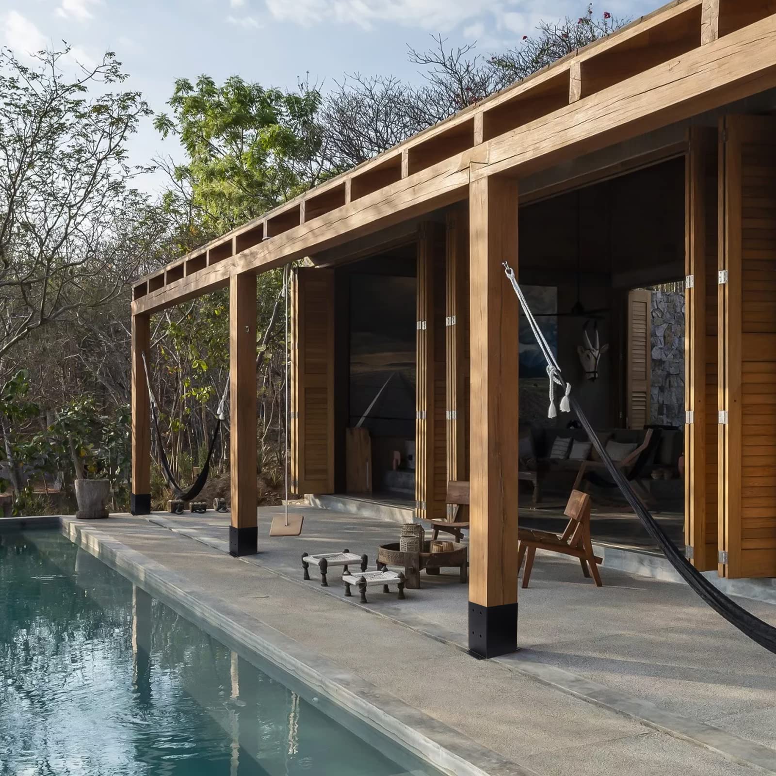 AXWHYS included hardware simplifies quick installation on wood or concrete