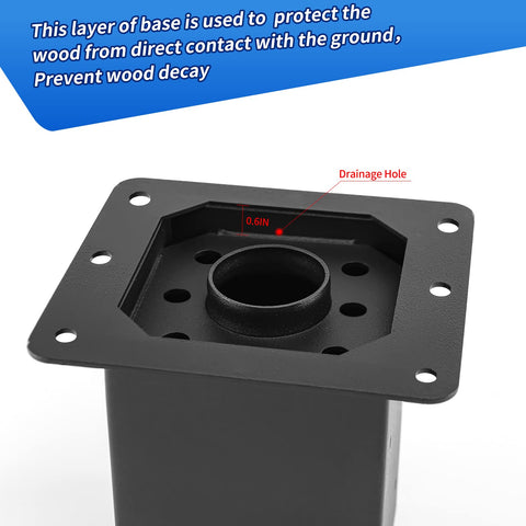 AXWHYS inner size 5.6x5.6 fits standard 6x6 posts