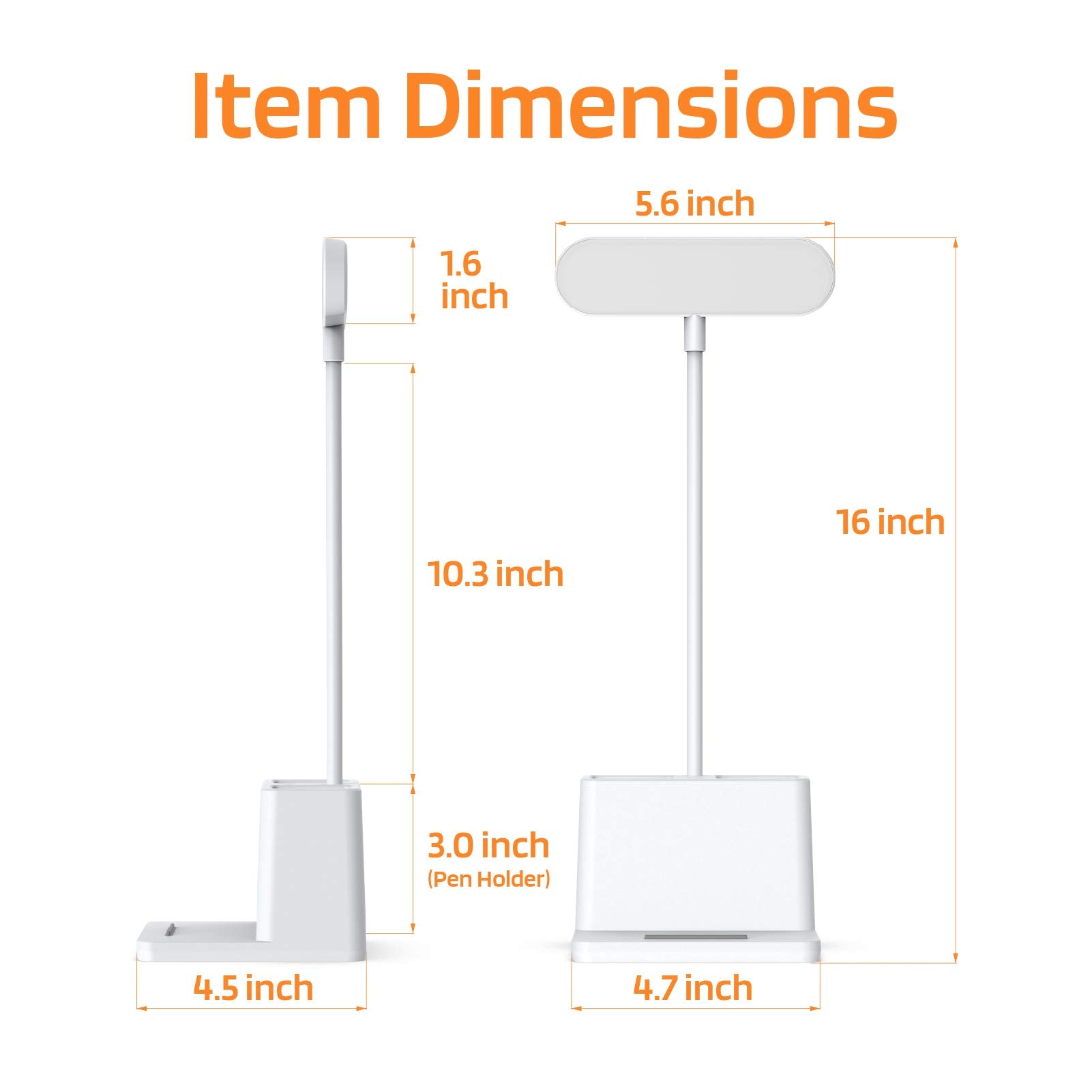 AXX cordless dorm study lamp for portable lighting