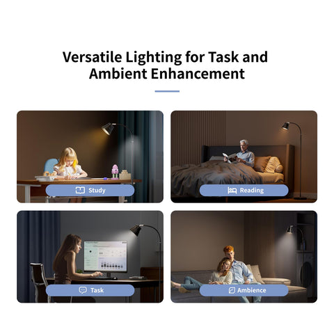AXX floor lamp creates cozy reading spaces