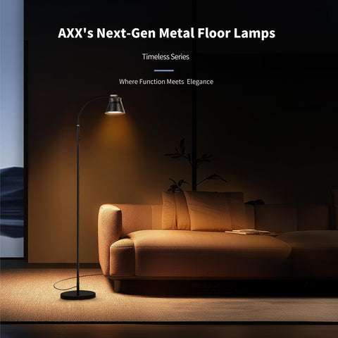 AXX floor lamp with gooseneck for precise task lighting