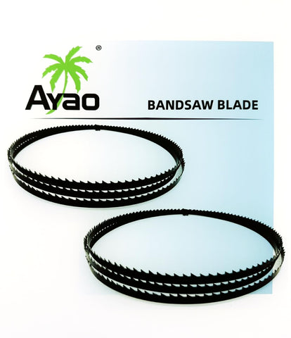 AYAO band saw blades 93-1/2 front view shows sturdy welding for smooth cuts