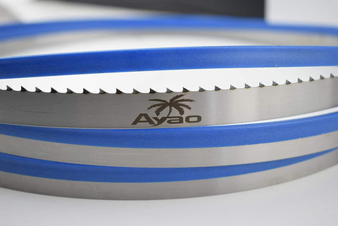 AYAO Hardened Teeth band saw blade front view for Wen 10 inch saw, ideal for smooth resawing.
