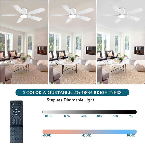 Double-sided white and walnut blades displaying decor versatility.