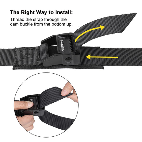 Ayaport 4-pack lashing straps ready for home and travel cargo