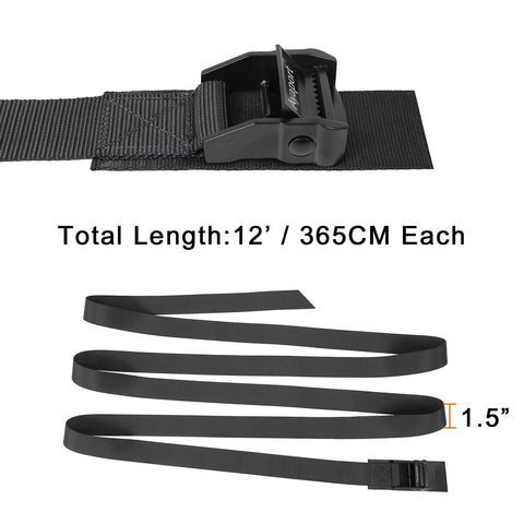 Ayaport easy-to-use cam buckles enable fast securing without tying knots