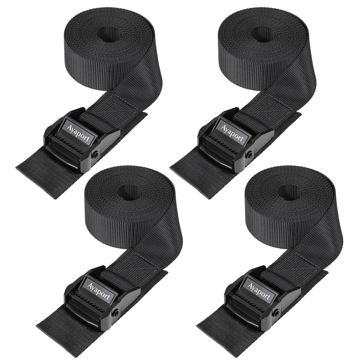 Ayaport lashing straps with cam buckles close-up for secure binding and quick cargo control