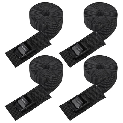 Ayaport lashing straps with cam buckle close-up; sturdy webbing for secure cargo.