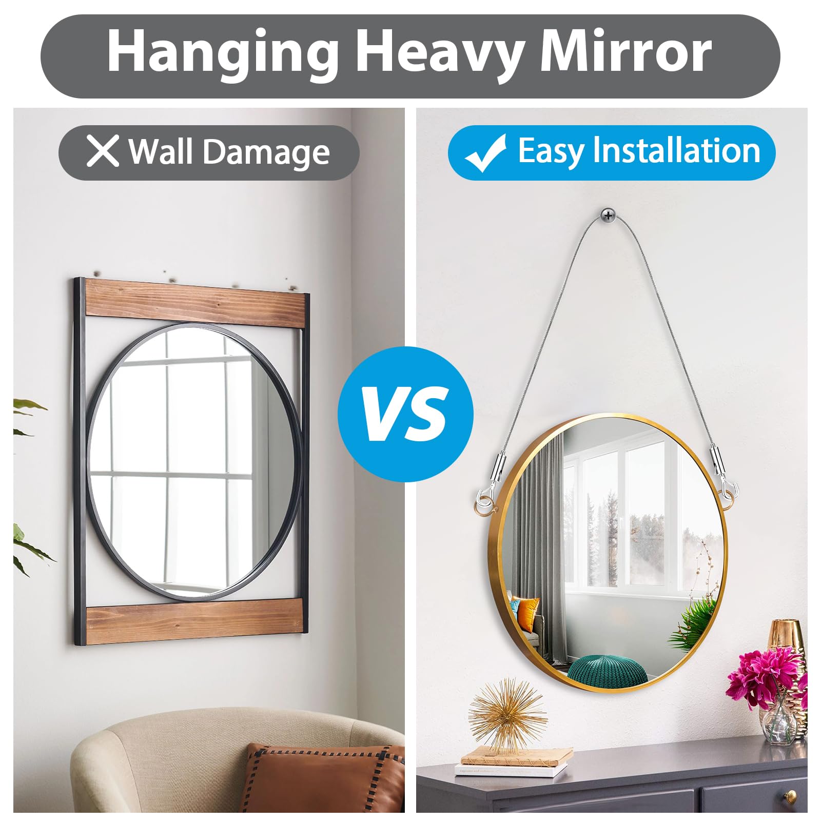 Ayawa complete hanging kit with 16 hooks supports various hanging tasks.