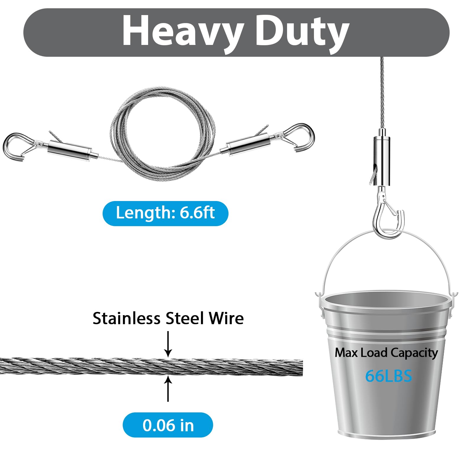 Ayawa heavy-duty mirror hanging wire demonstrates reliable load capacity for safe wall mirrors.