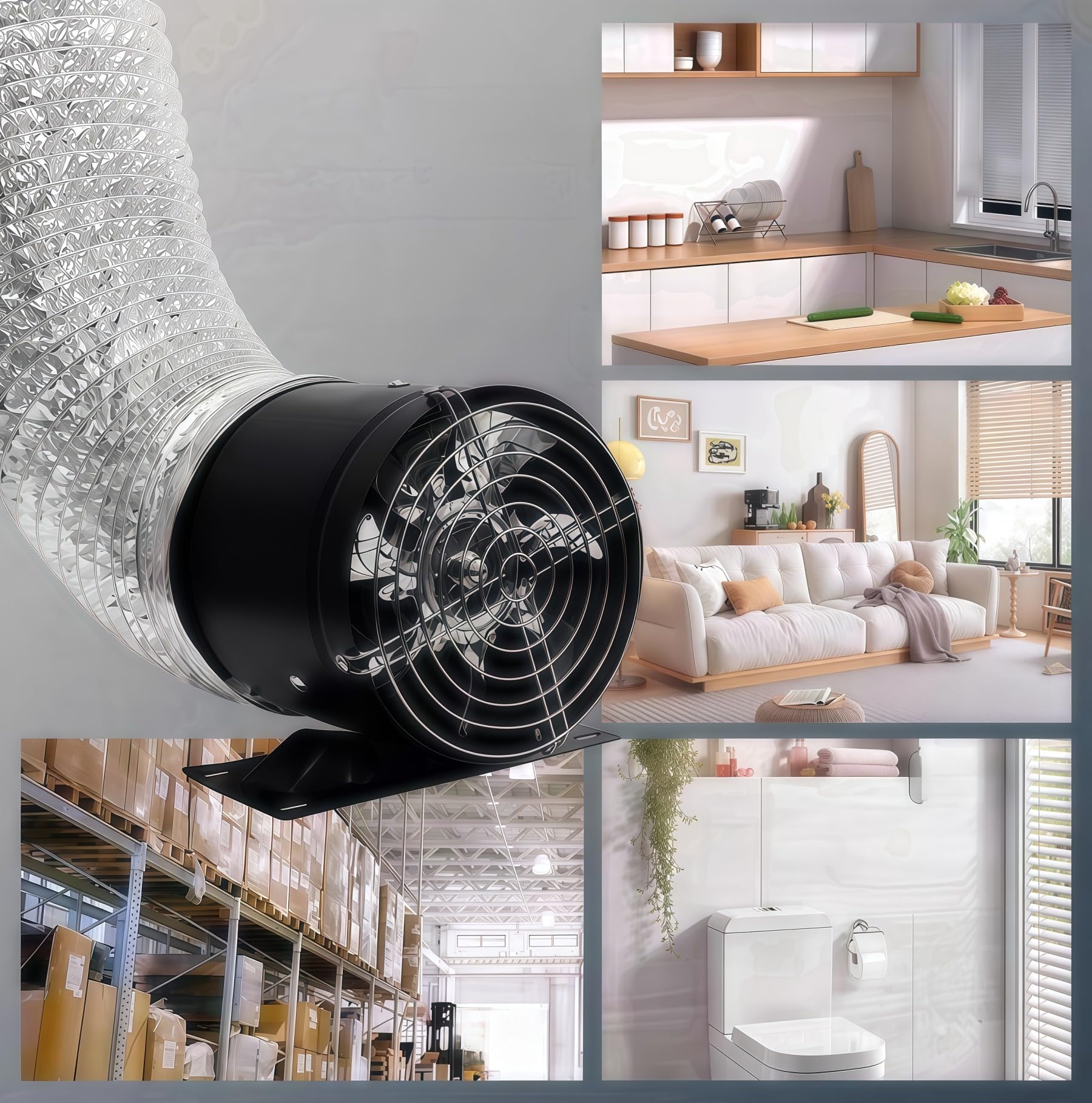 Aydomer 2550 RPM with 385 CFM for efficient air movement