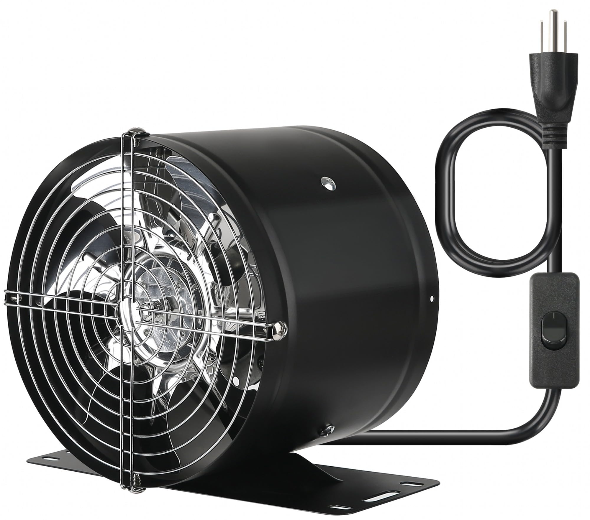 Aydomer 6-inch inline duct fan with switch for quiet ventilation