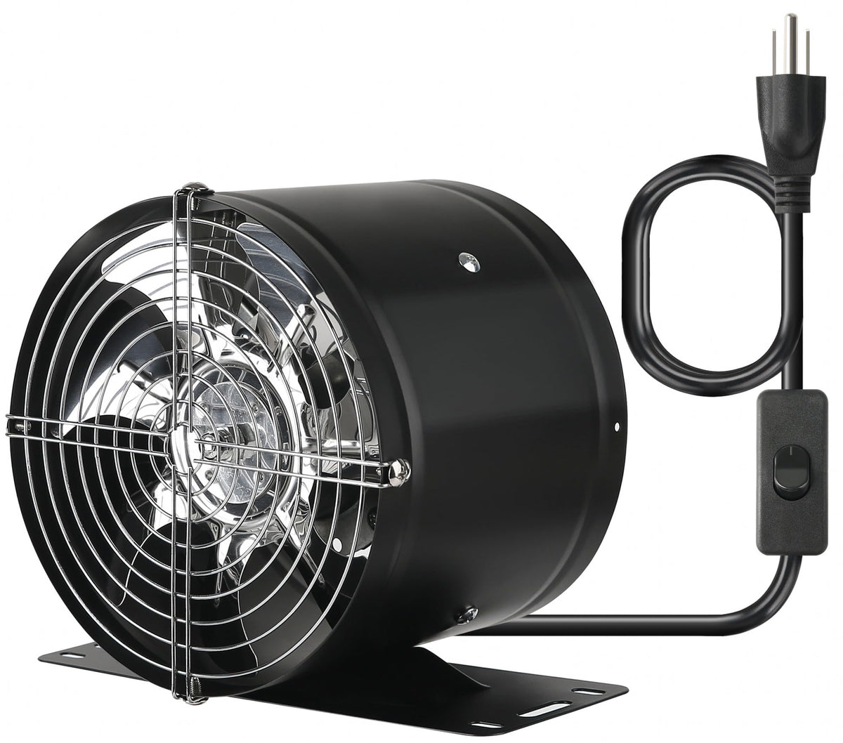 Aydomer 6-inch inline duct fan with switch for quiet ventilation