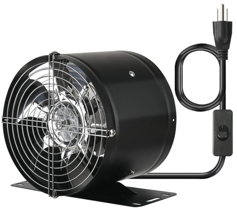 Aydomer 6-inch inline duct fan with switch for quiet ventilation