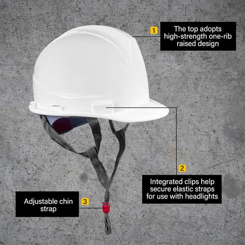 Ayearparty suspension hard hat ratchet strap close-up, quick adjustable fit for long shifts.