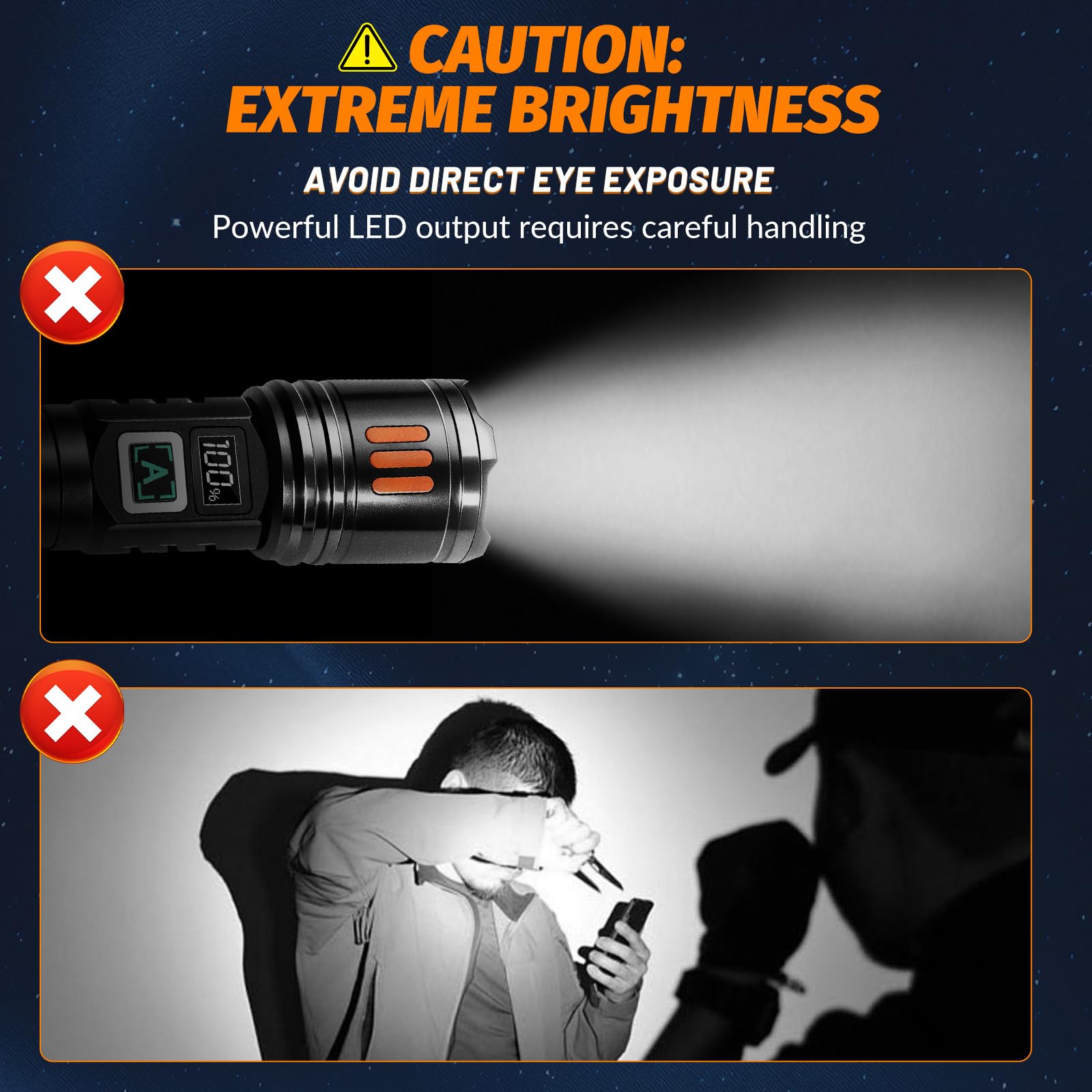 AYL Rechargeable Flashlights ready for daily use with reliable lighting.