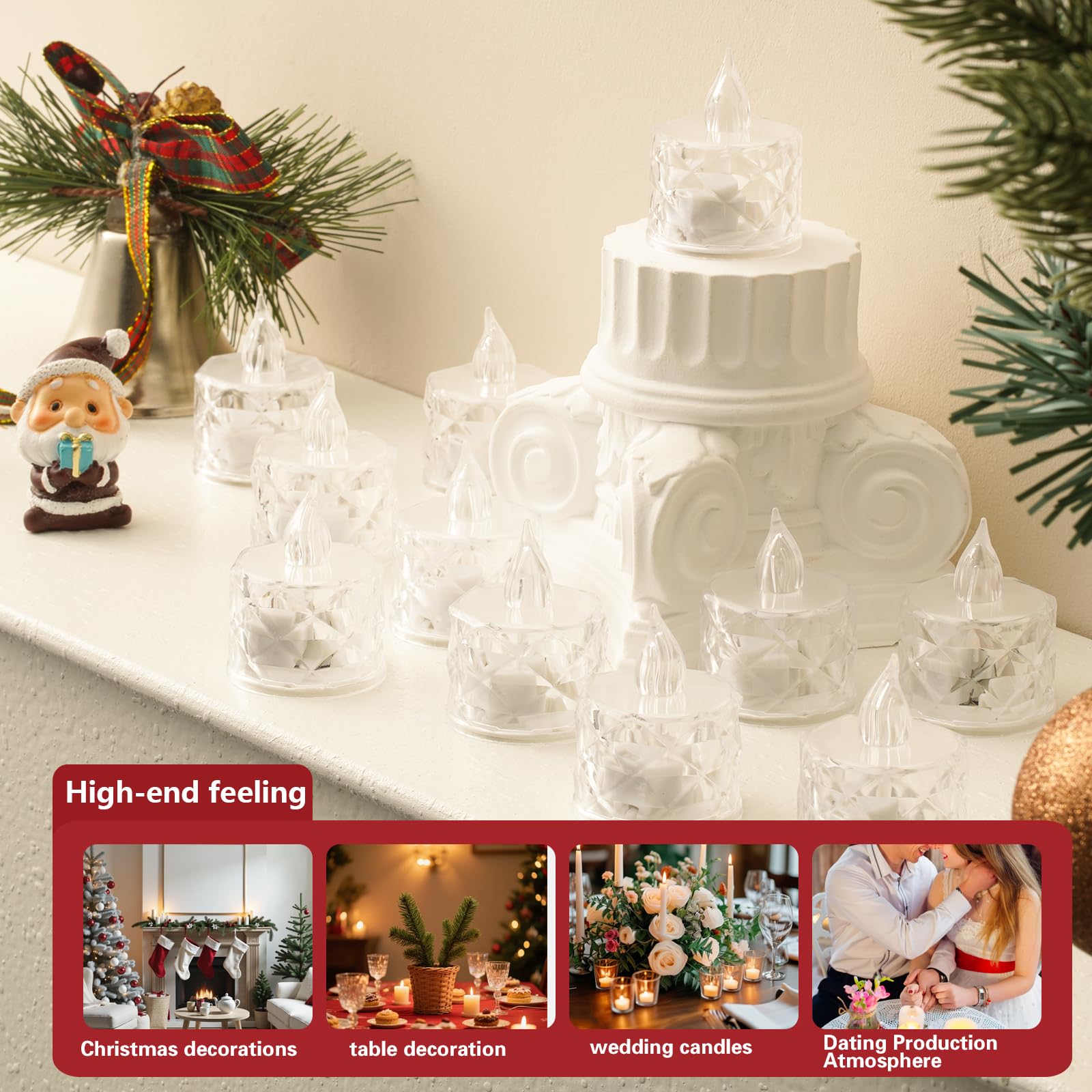Ideal for romantic dinners, holidays, weddings, and everyday decor