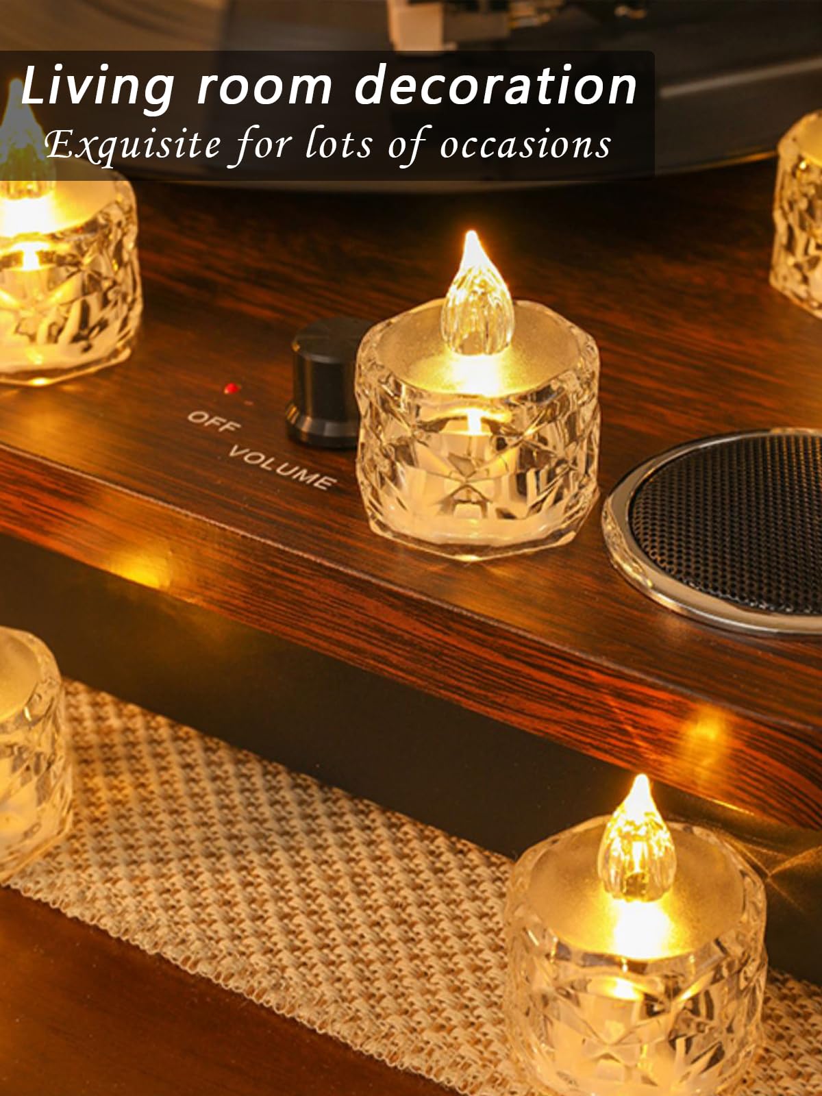 Safety-first design with no smoke or dripping wax for family-friendly decor
