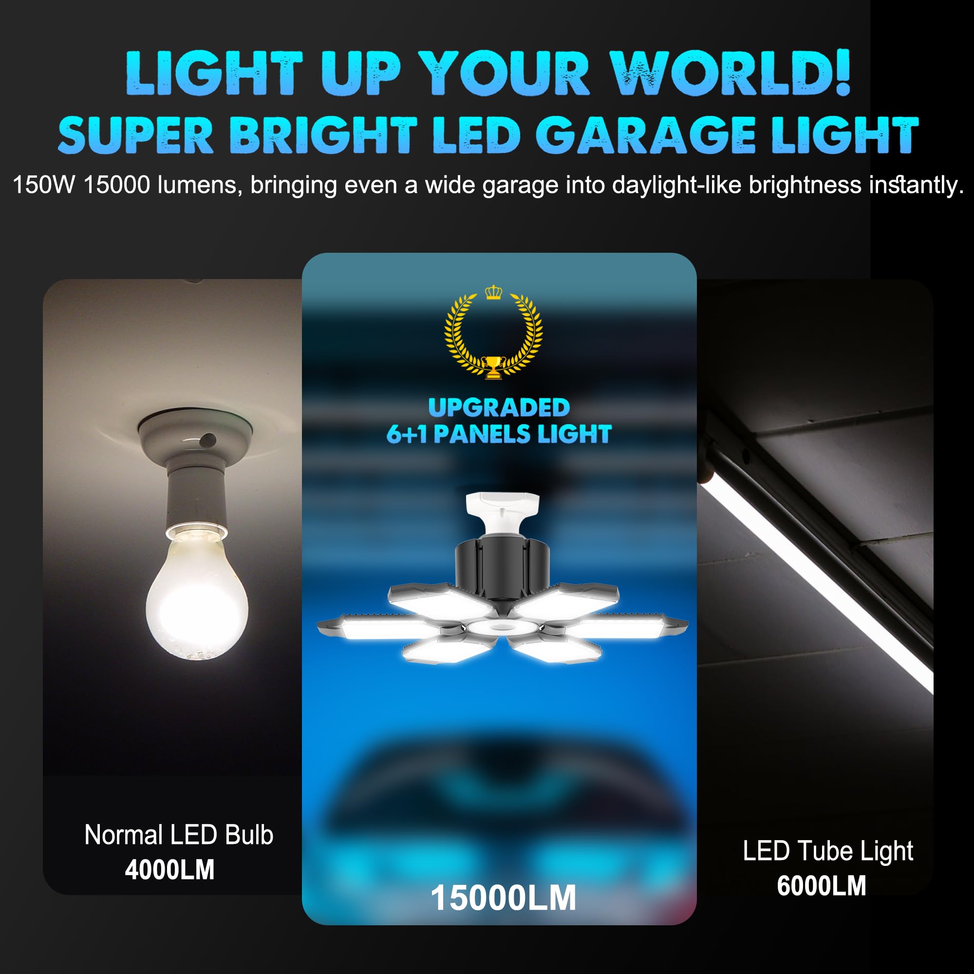 AYSEMO daylight 6500K output delivers crisp, task-focused visibility.