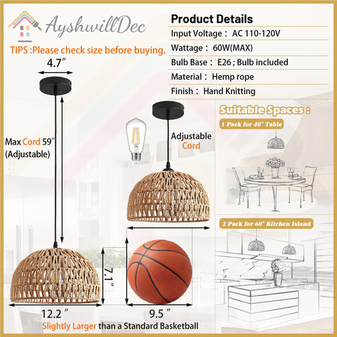 AyshwillDec boho chandelier brings texture and style to dining rooms.