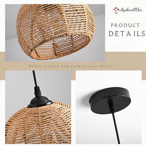 AyshwillDec coastal-style pendant light elevates casual living areas with airy feel.