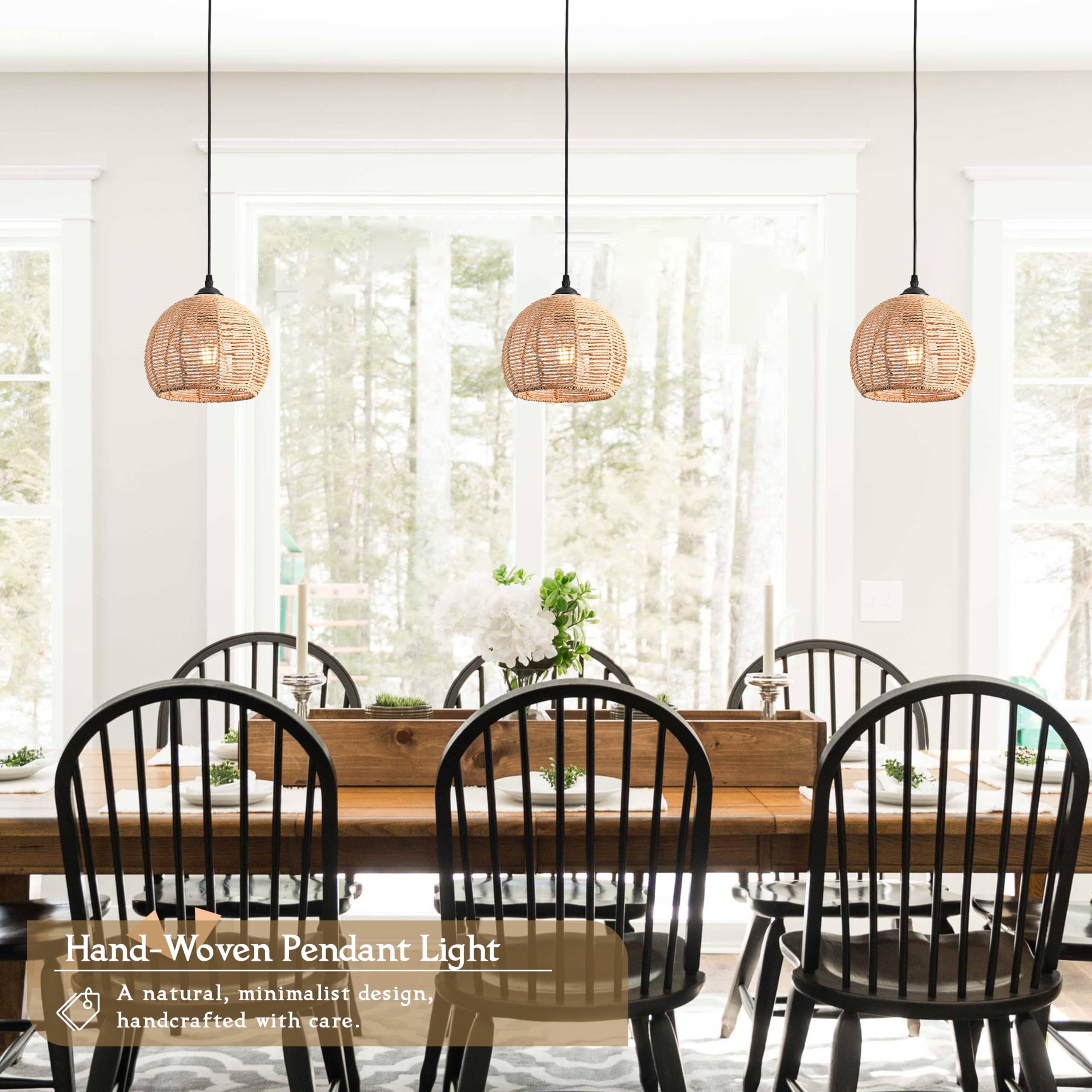 AyshwillDec dimmable E26 pendant light compatible with dimmer switch.