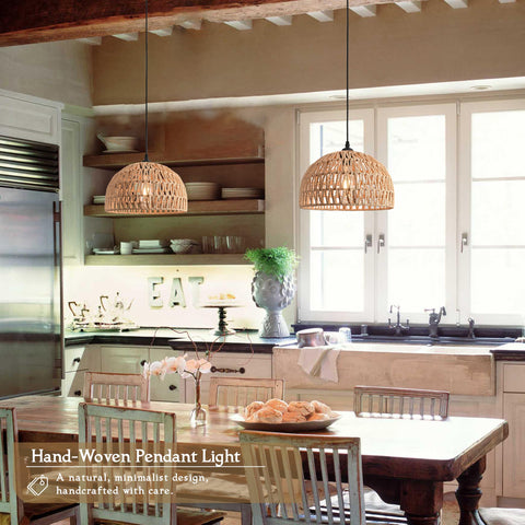 AyshwillDec easy-installation pendant kit enables quick setup on vaulted or sloped ceilings.
