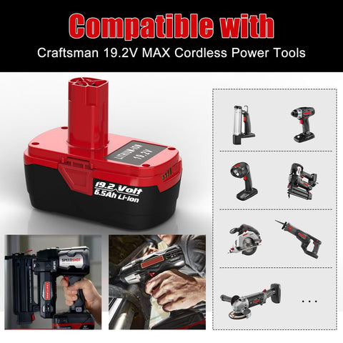 AYTXTG 19.2V charger for Craftsman C3 batteries and quick recharges.