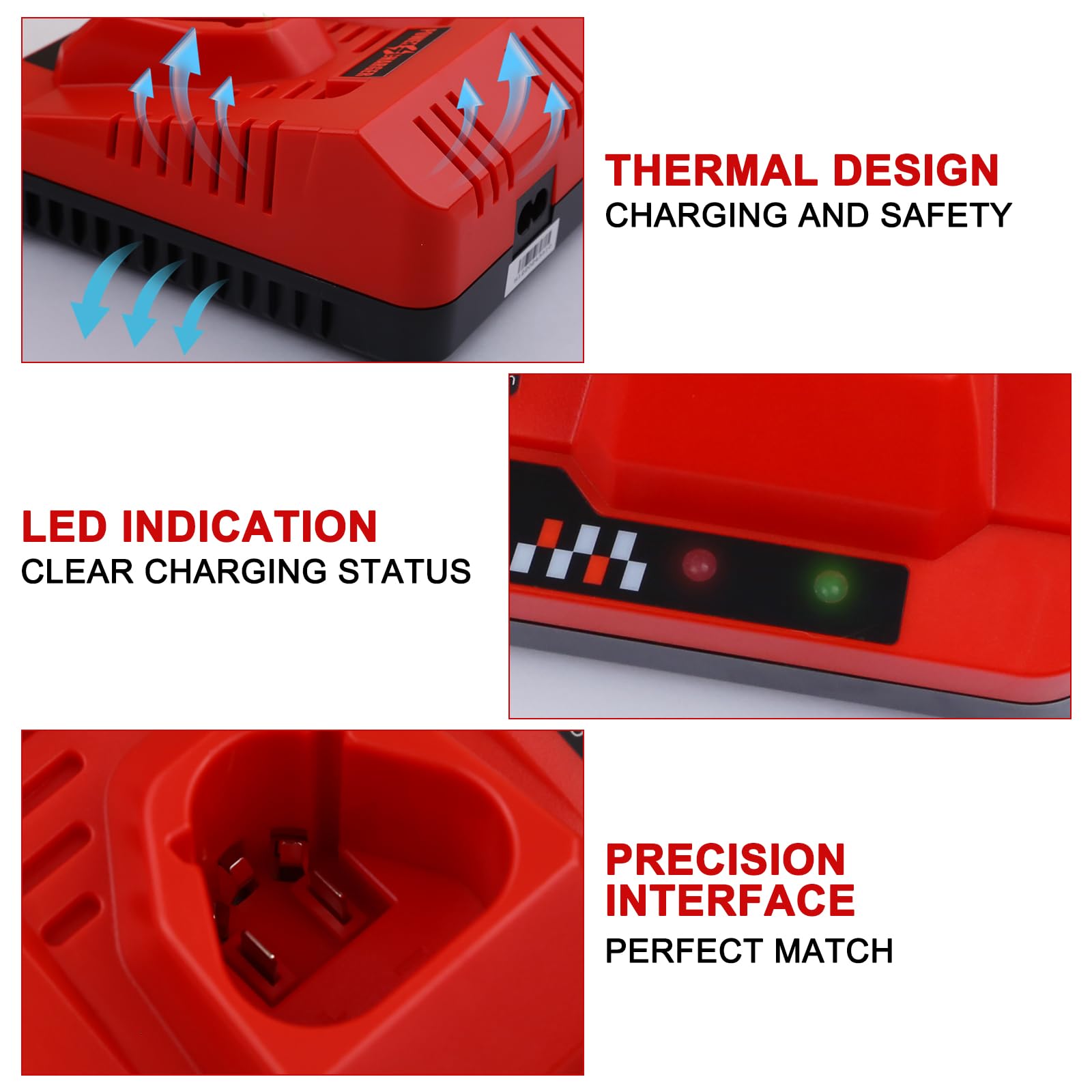 Compact AYTXTG charger with small footprint for easy storage.