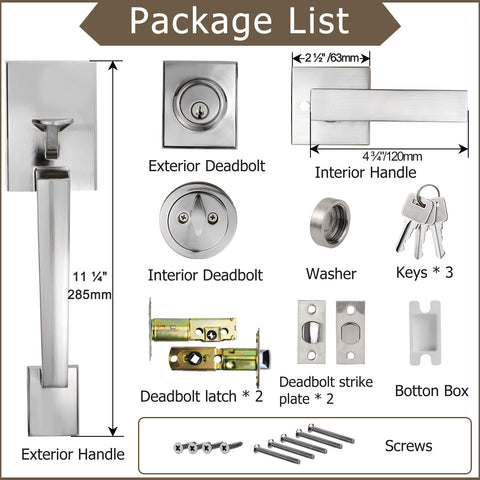 Azdele adjustable latch 60-70mm for common door thicknesses.