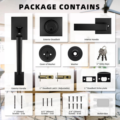 Azdele package includes all hardware for quick installation.