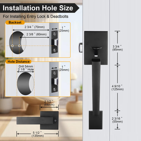 Azdele heavy-duty zinc alloy handle designed for daily use