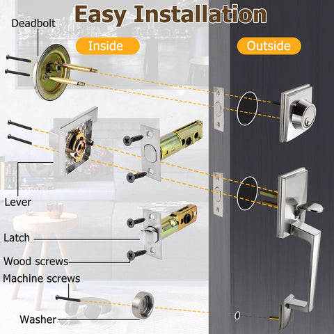 Azdele installation hardware included for easy setup.