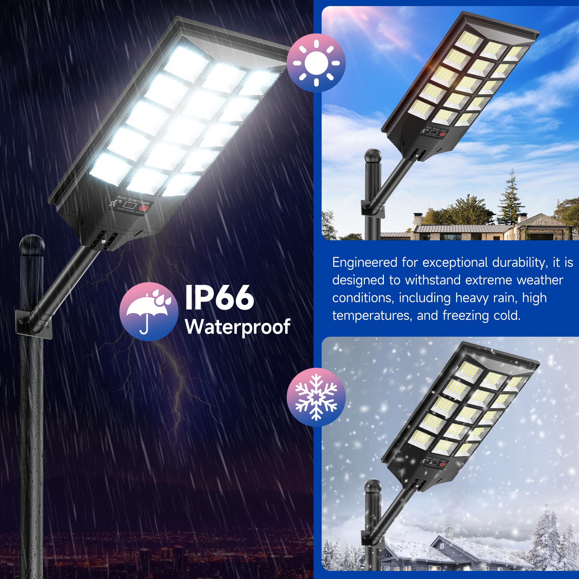 Azeivk 6500K cool white LED beam for bright outdoor visibility