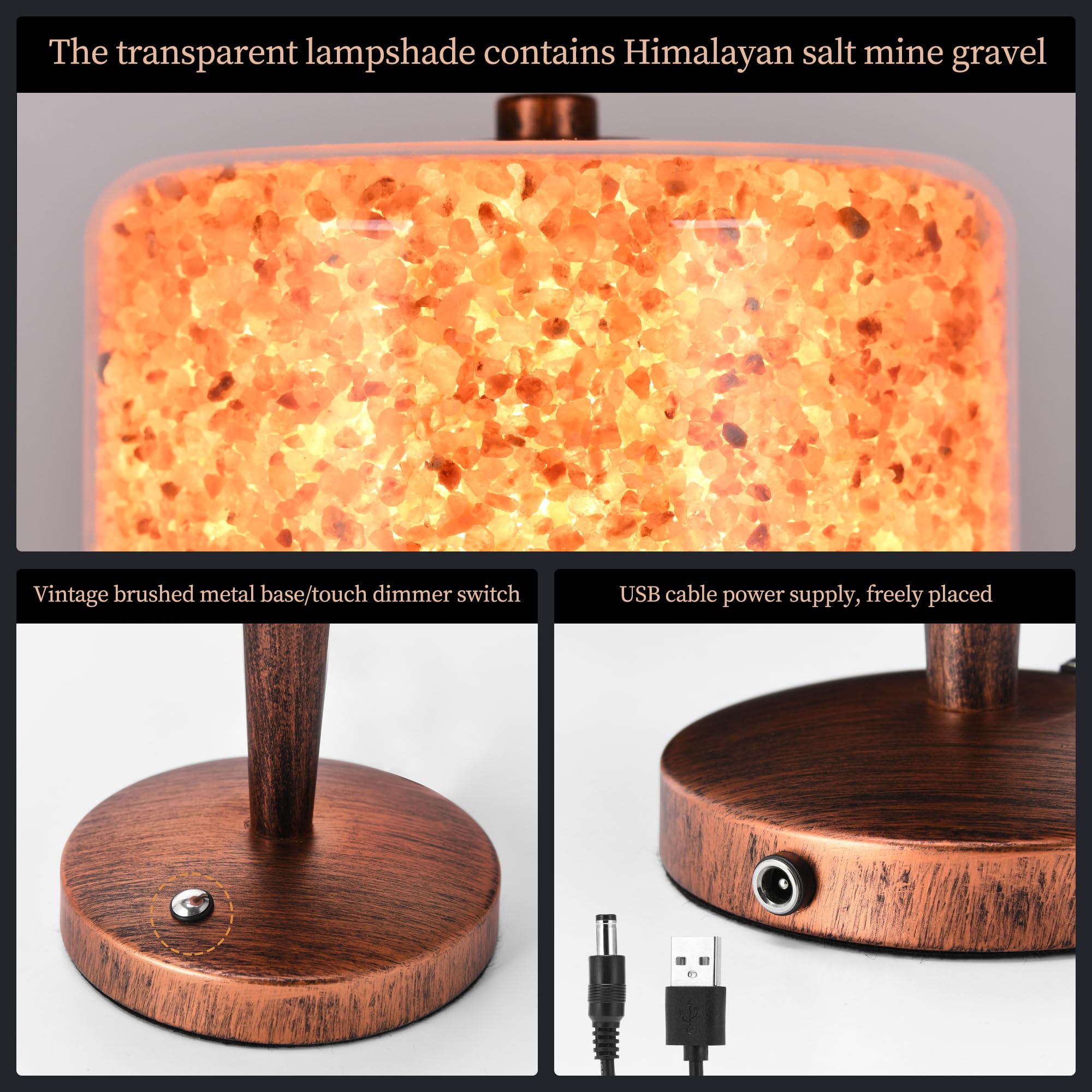 azhongxus salt lamp living room warmth adds subtle glow