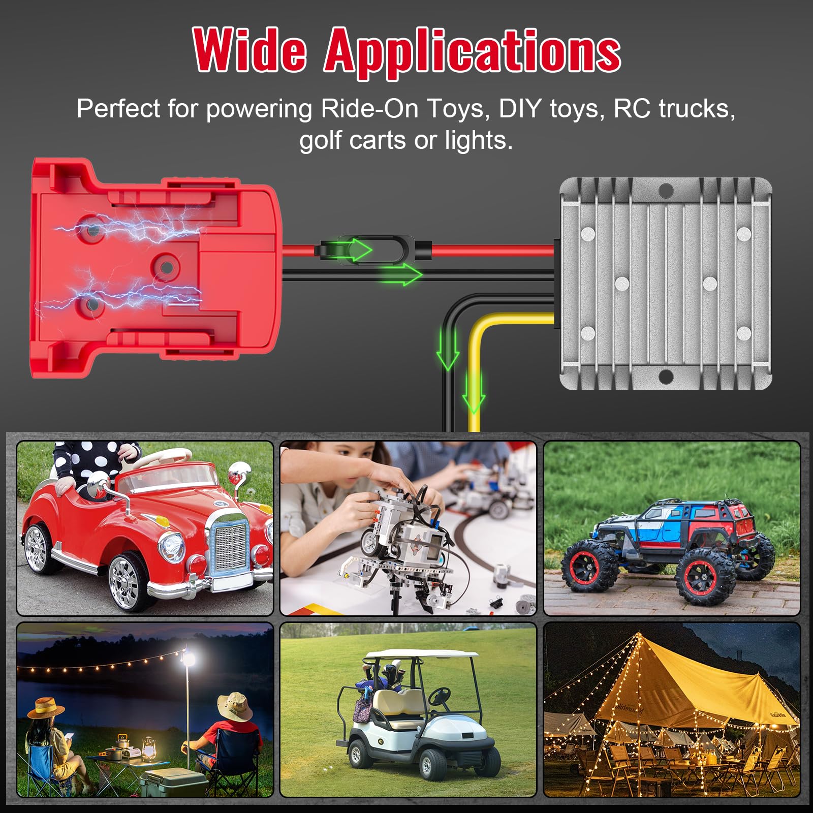 Compact dimensions ideal for on-the-go 12V projects.