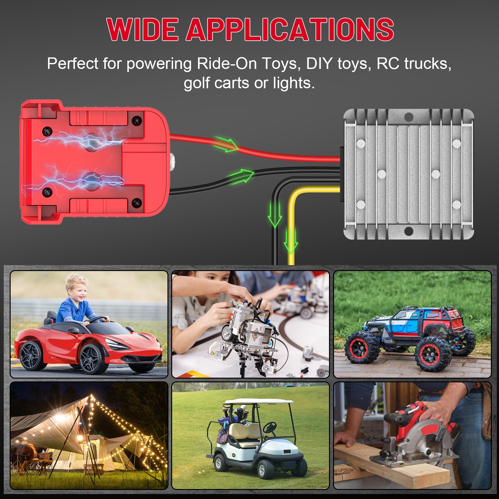Azocek installation with secure battery adapter and simple setup