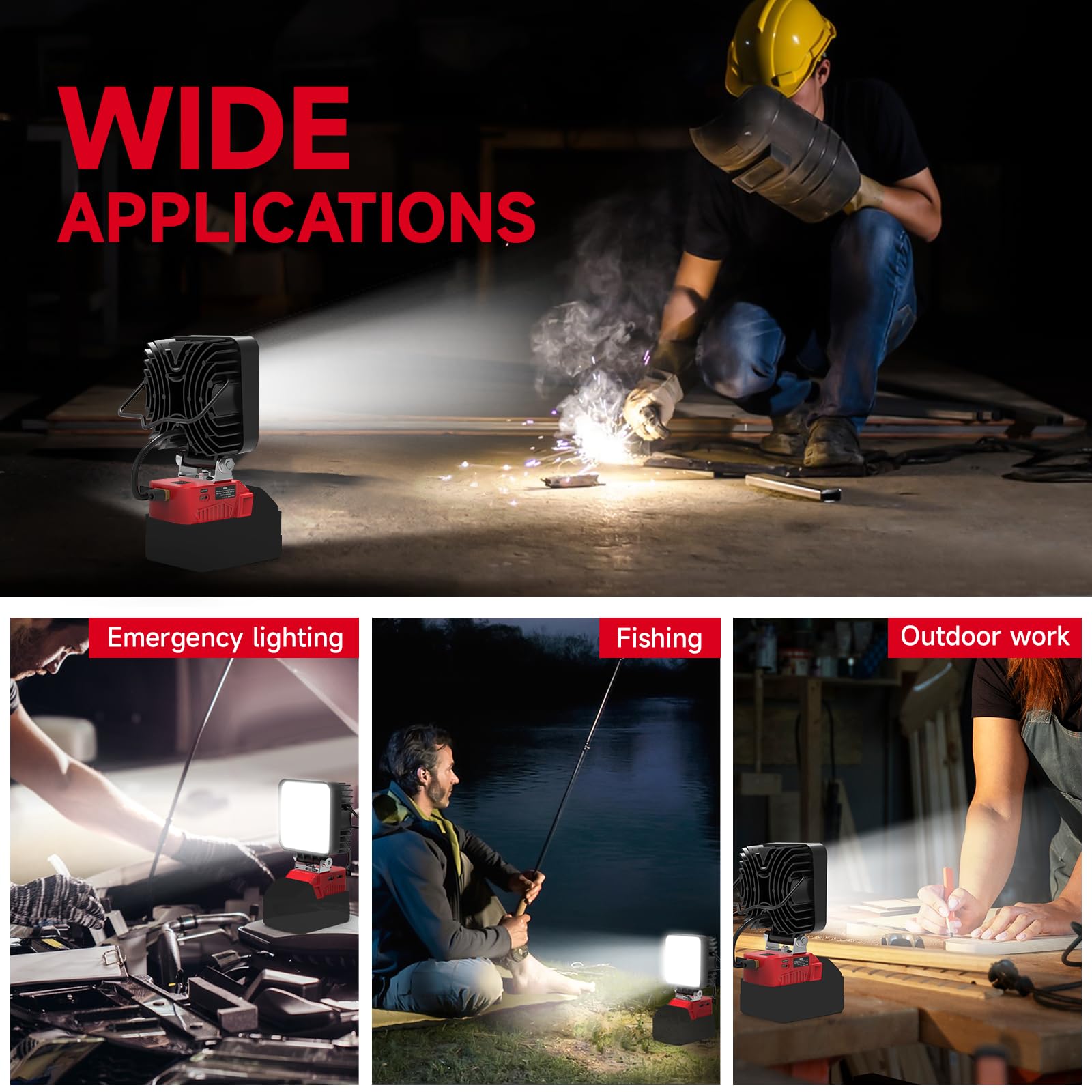 Azocek LED work light safety-protections enhances reliability against overload.