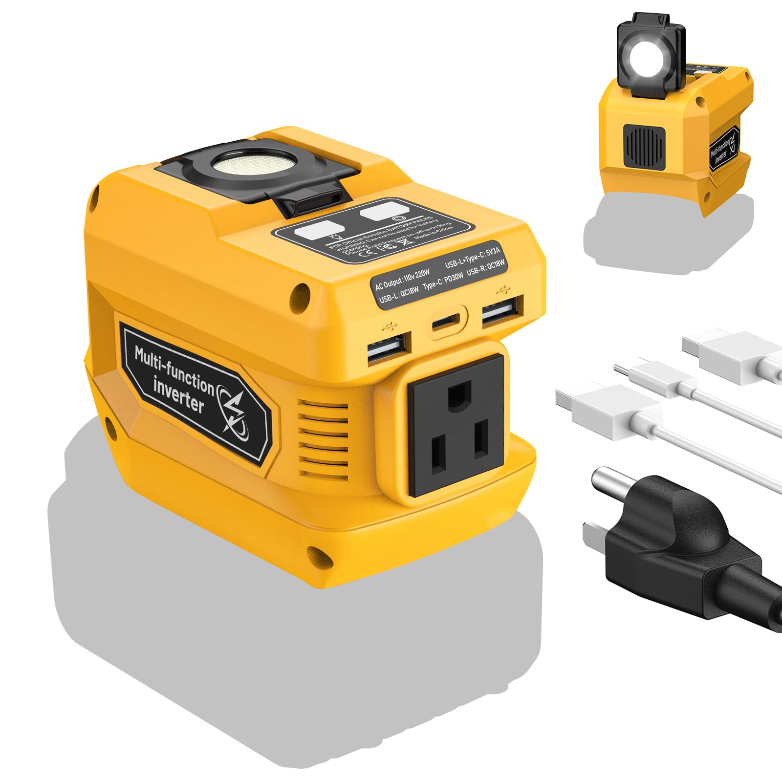 Azocek multi-device charging via USB ports for on-the-go use