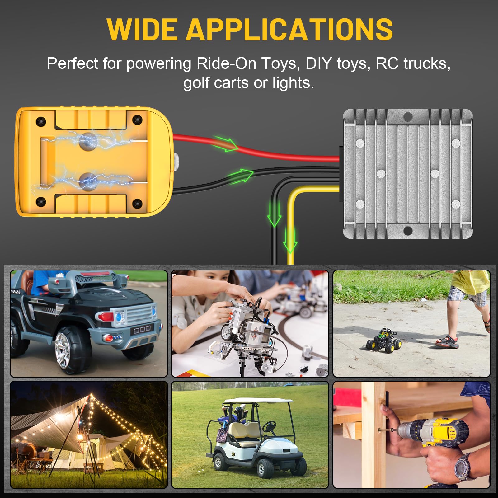 Azocek ideal for power tools, RC cars, LEDs