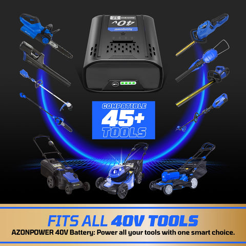 Azonpower 40V battery safety protections guard against overcharge and overheating